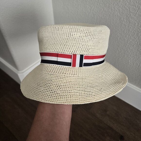 Thom Browne Crocher Bucket Hat Size S - Picture 9 of 12